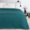 Moderní přehoz na postel s povlečením BONI4 tmavě tyrkysový