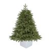 Umělý Vánoční stromek 3D Jedle v bílém čtvercovém květináči
