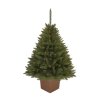 Umělý Vánoční stromek Smrk v hnědém čtvercovém květináči
