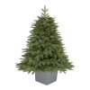 Umělý Vánoční stromek 3D Jedle v šedém čtvercovém květináči