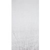 Záclona OLIVIE v bílé barvě zdobená lesklým stříbrným potiskem