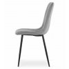 Jídelní židle LAVA - světle šedá s černýma nohama
