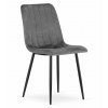 Jídelní židle LAVA - tmavě šedá s černýma nohama