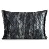Sametové povlak na polštář BLINK 43 v černé barvě 50 x 70 cm