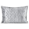 Sametové povlak na polštář BLINK 43 ve stříbrné barvě 50 x 70 cm
