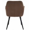 Elegantní sametová židle JORK - hnědá