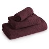 Ručník LOREN se sametovým okrajem - bordó