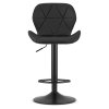 Barová židle WEST - černá ekokůže (černá noha)