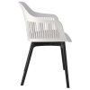 Plastová zahradní židle CORNIDO bílá