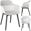 Plastová zahradní židle CORNIDO bílá