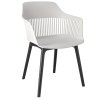 Plastová zahradní židle CORNIDO bílá