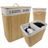 Bambusový koš na prádlo 120l