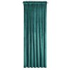 Sametový závěs ROSA na řasící pásku 140 x 270 cm - tmavě tyrkysový