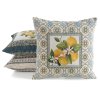 Dekorační gobelínové povlak na polštář s citróny1 45 x 45 cm