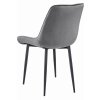 Sametová jídelní židle TOR - tmavě šedá