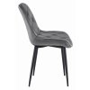 Sametová jídelní židle TOR - tmavě šedá