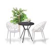 Balkonové sezení ALBERO bílé 2x židle + 1x stůl