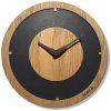 360158 drevene hodiny na stenu oak flow dub 30cm