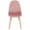 Sametová jídelní židle COLIN růžová4