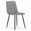 Sametová jídelní židle KARA - šedá (Počet židlí 1ks)