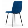 Sametová jídelní židle KARA - tmavě modrá (Počet židlí 1ks)
