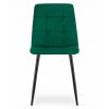 Sametová jídelní židle KARA - tmavě zelená (Počet židlí 1ks)