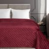 Sametový přehoz na postel VELVET3 v bordó barvě (Rozměr přehozu (šířka x délka) 170x210cm)