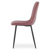 Jídelní židle LAVA - růžová s černýma nohama (Počet židlí 1ks)