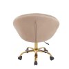 Elegantní otočná židle RUNDO béžová 6