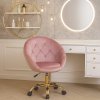 Elegantní otočná židle RUNDO růžová