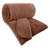 Kožešinový přehoz na postel NINA - cihlový (Rozměr přehozu (šířka x délka) 170x210cm)