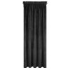 273034 2 zaves villa z exkluzivneho zamatu 140 x 270 cm v ciernej farbe riasiaca paska