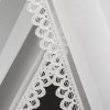 Hotová voálová záclona s krajkovým lemem