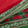 Vánoční flanelové ložní povlečení AURORA v zeleno-červené barvě (Rozměr ložního povlečení Šířka x Délka: 140x200cm + 1ks 70x80 cm)