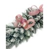 Vánoční girlanda zasněžená pudrově růžová NEW 1