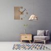 Moderní dřevěné hodiny LAMELE slim 60cm 2