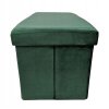 Sametová skládací taburetka Velvet Duo tmavě zelená 5