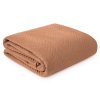 Přehoz na postel LEN3 - cihlový (Rozměr přehozu (šířka x délka) 170x210cm)