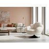 Relaxační otočné křeslo COCOON béžové