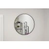 385162 2 okruhle zrkadlo s ciernym kovovym ramom 80 cm