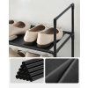385450 3 kovovy regal na topanky lsh010b02 cierny