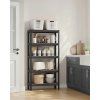 385561 2 policovy regal glr030b01 rustikalny hnedy cierny ram
