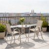 Zahradní set – 2 židle a stolek na balkon béžový 1