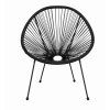 Zahradní set 2 židle Acapulco + stolek – černý 6