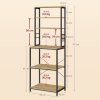 388084 2 kuchynsky regal kks024b88 60x40x167 cm dub artisan cierna