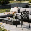 Plastová designová židle TEREV s područkami černá 3