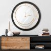390462 2 nastenne kovove hodiny v minimalistickom style 60 cm ocelovosive