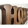 Dřevěný nástěnný věšák HOME – Dub hnědý 9