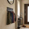 Dřevěný nástěnný věšák HOME – černý 3