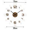 Dřevěné nástěnné hodiny Oak Time s dubovou dýhou 50–75 cm – přírodní dub 2
